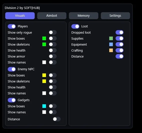 The Division 2 cheat screenshot